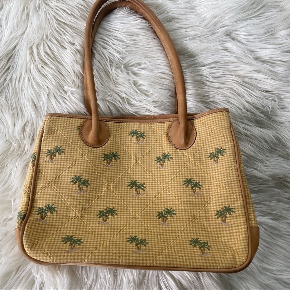 J McLaughlin palm tree bag